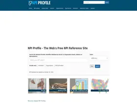 Preview of  npiprofile.com