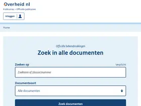 Preview of  officielebekendmakingen.nl