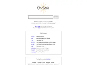 Preview of  onelook.com