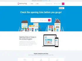 Preview of  opening-times.co.uk