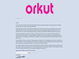 Preview of  orkut.com