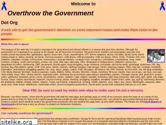 Preview of  overthrowthegovernment.org