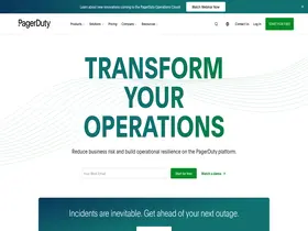 Preview of  pagerduty.com