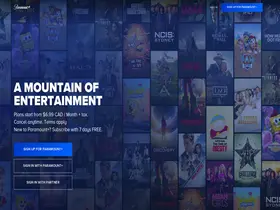 Preview of  paramountplus.com