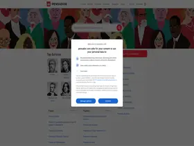 Preview of  pensador.com