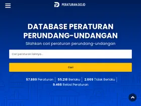 Preview of  peraturan.go.id