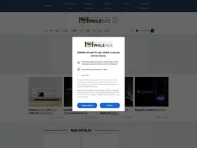 Preview of  phileweb.com