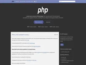 Preview of  php.net