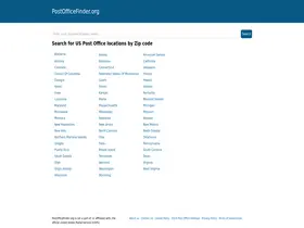 Preview of  postofficefinder.org