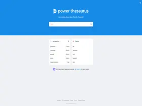 Preview of  powerthesaurus.org