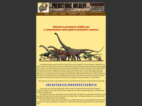 Preview of  prehistoric-wildlife.com