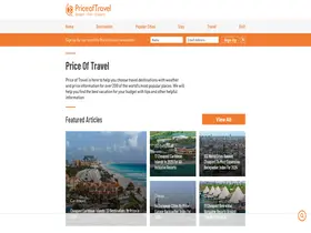 Preview of  priceoftravel.com