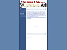 Preview of  procameraservice.com