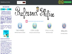 Preview of professeurphifix.net