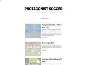 Preview of  protagonistsoccer.com