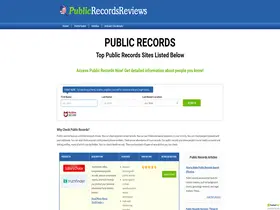 Preview of  publicrecordsreviews.com