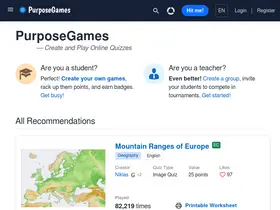 Preview of  purposegames.com