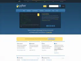 Preview of  python.org