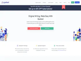 Preview of  quetext.com