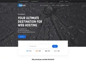 Preview of  rainhost.net