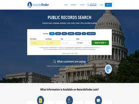 Preview of  recordsfinder.com
