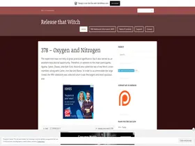 Preview of  releasethatwitch.wordpress.com