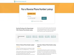 Preview of  reversephonelookup.com