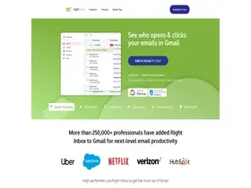 Preview of  rightinbox.com