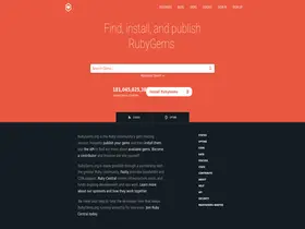 Preview of  rubygems.org