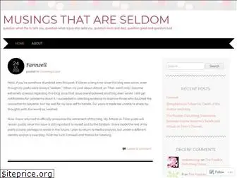 Preview of  seldomusings.wordpress.com