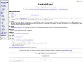 Preview of  sourceware.org