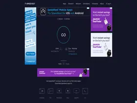 Preview of  speedtest.net