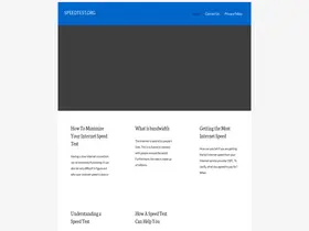 Preview of  speedtest.org