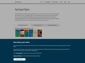 Preview of  springeropen.com