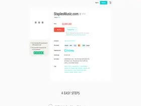 Preview of  staplesmusic.com