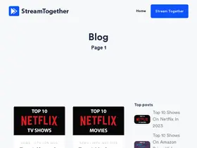 Preview of  stream-together.org