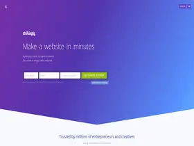 Preview of  strikingly.com
