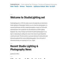 Preview of  studiolighting.net