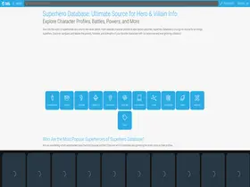 Preview of  superherodb.com