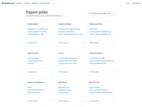 Preview of  support.wordpress.com