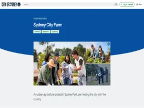 Preview of  sydneycityfarm.org