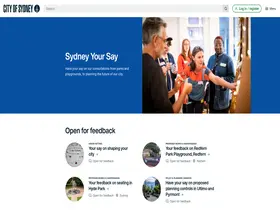 Preview of  sydneyyoursay.com.au