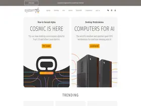 Preview of  system76.com