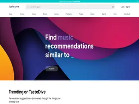 Preview of  tastedive.com