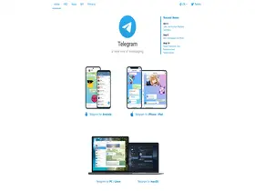 Preview of  telegram.org