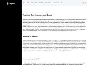 Preview of  tempinbox.xyz