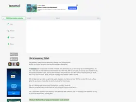 Preview of  tempmail.io