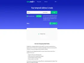Preview of  tempmail.plus