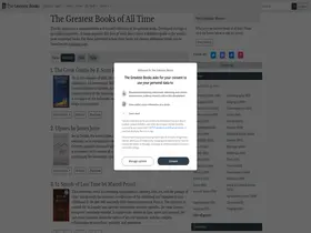 Preview of  thegreatestbooks.org