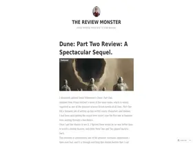 Preview of  thereviewmonster.blog